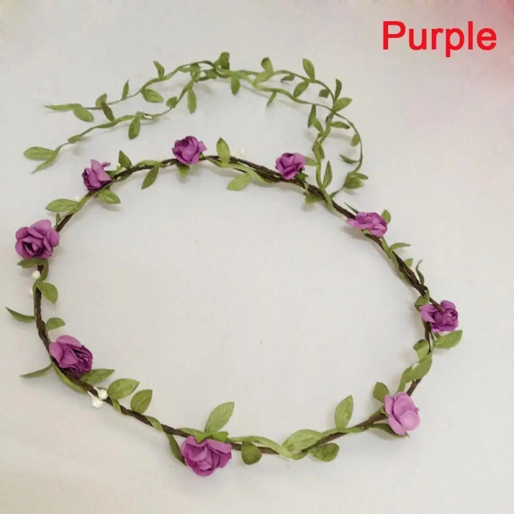 Cute Elegent Flower Garland Wedding Bride Bridal Headdress Headbands Bohemian