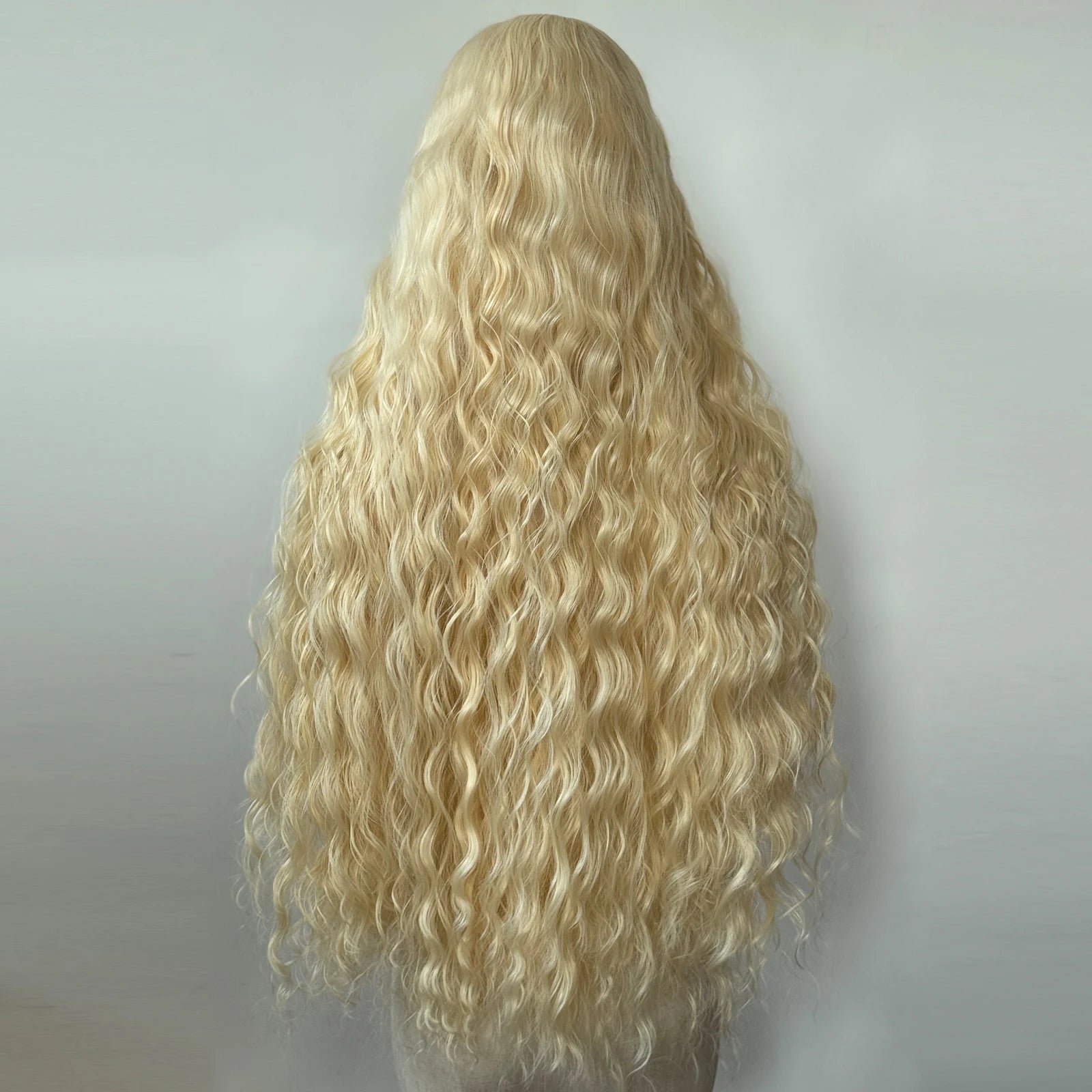 #613 Blonde Wig Synthetic Lace Front Wig Long Loose Wave Lace Front Synthetic Wig Pre Plucked Heat Resistant Fiber Hair
