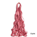 French Curly Crochet Braiding Hair Synthetic Loose Wave Ombre Braids Hair for Women Spiral Curls Pre Stretched Hair Extensions