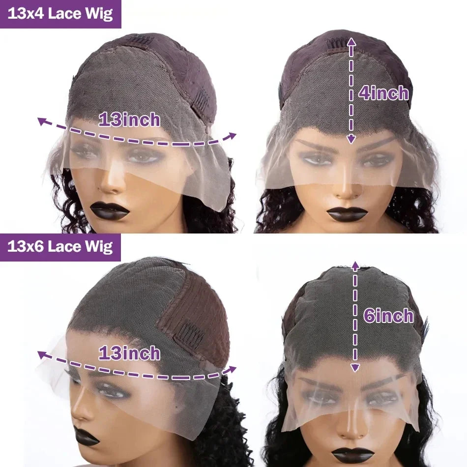 Wigirl High 200 Density 30 40 Inch 13x6 HD Transparent Body Wave Lace Front Human Hair Wigs Brazilian Wavy 13x4 Lace Frontal Wig