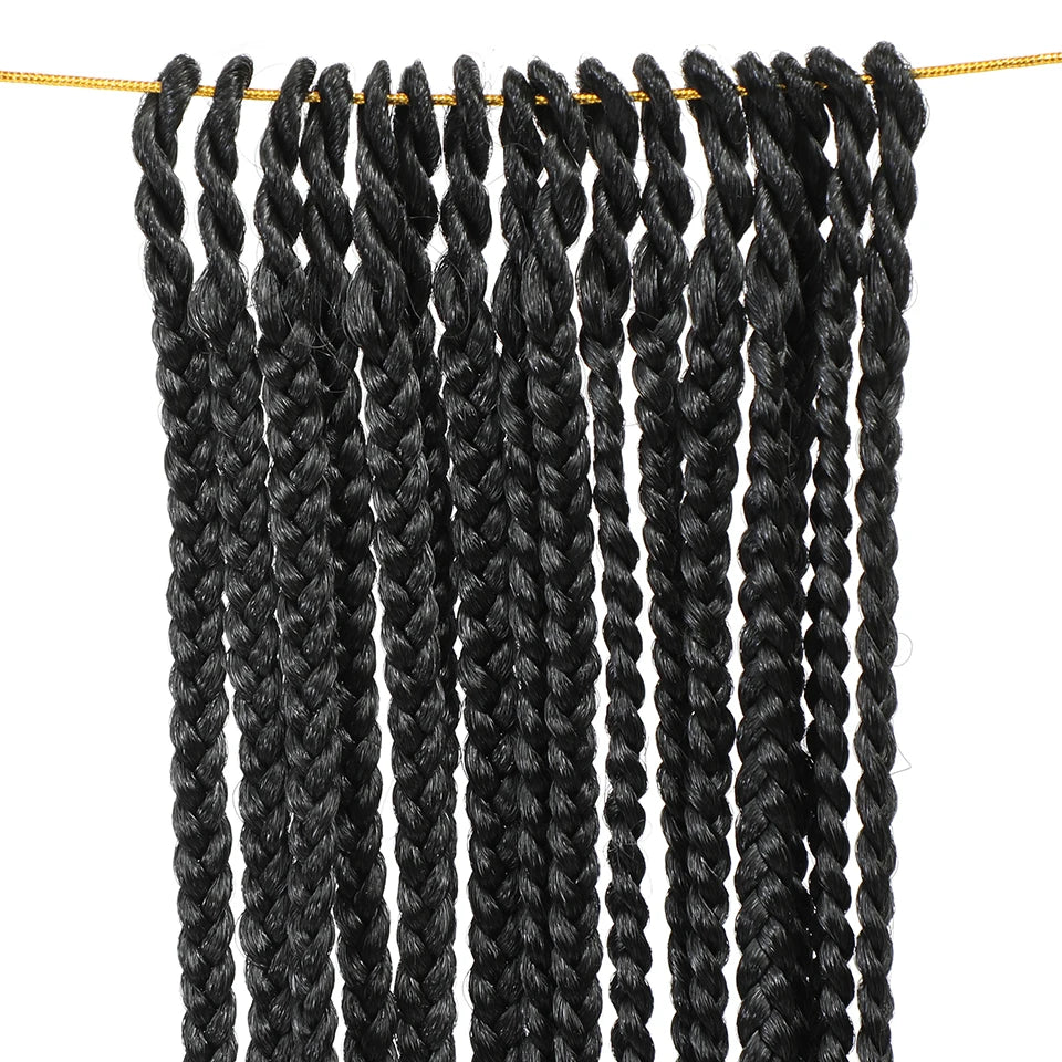 24 18 14 Inches French Curly Crochet Braids New Goddess Box Braids Bouncy French Curl Braid Hair Crochet Synthetic Braiding Hair