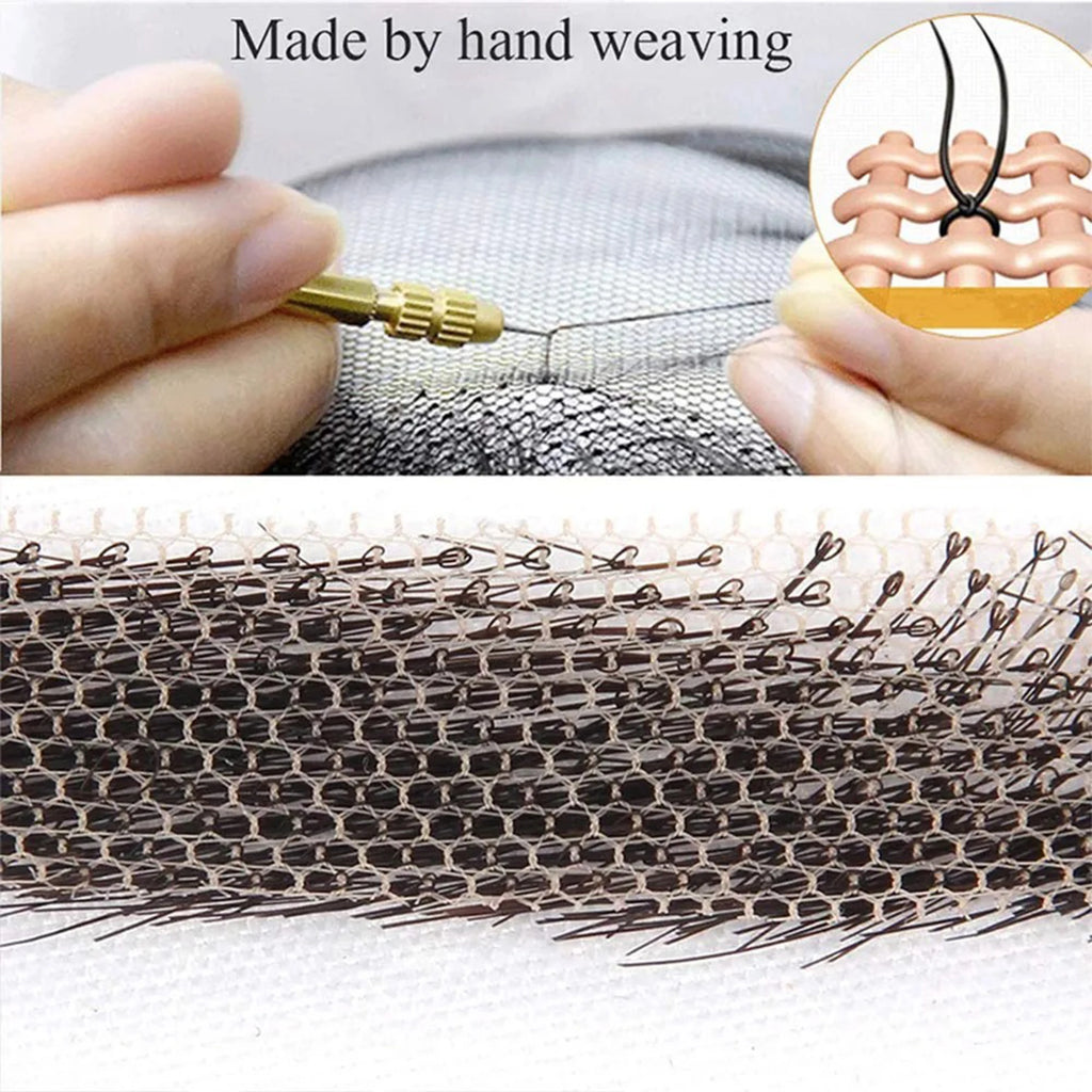6 New Styles Invisible Natural Black Fake Eyebrows For Adult Males and Females 100% Human Hair Handtied Lace Base Natural Growth