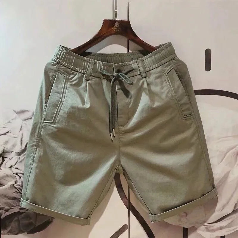 Men's Shorts Sports Beige Cargo Roll Up Male Short Pants Drawstring Korean Style Baggy with Ice Loose Xxl Designer Summer Xl