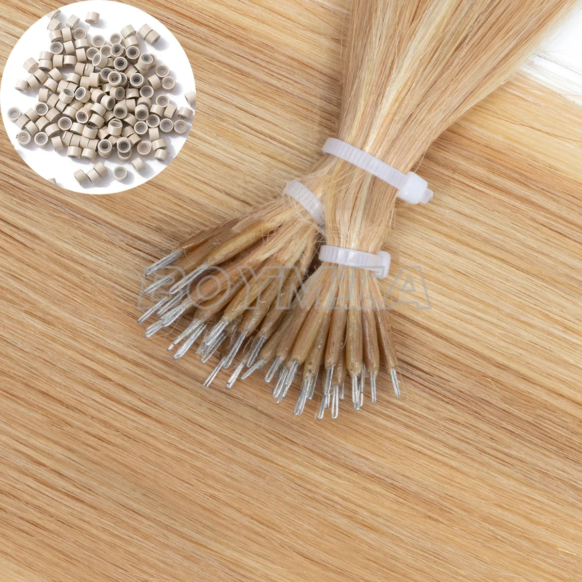 BOYMIA Nano Hair Extensions Human Hair Natural Straight for women Invisible Add Length and Volume 12-22inch 30G Free Nano Bead