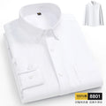 100% Pure Cotton Men Shirts Long Sleeve Dress Shirts Male Slim Social Business Blouse Solid Color Oxford Shirt 8XL 10XL 11XL