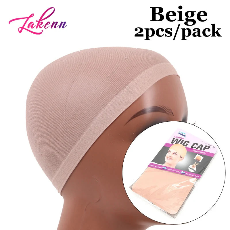 Dark Brown Wig Cap For Lace Front Wigs 20Pcs (10 Packs) Nylon Wig Cap For Wigs Making Stretchy Stocking Wig Caps For Women