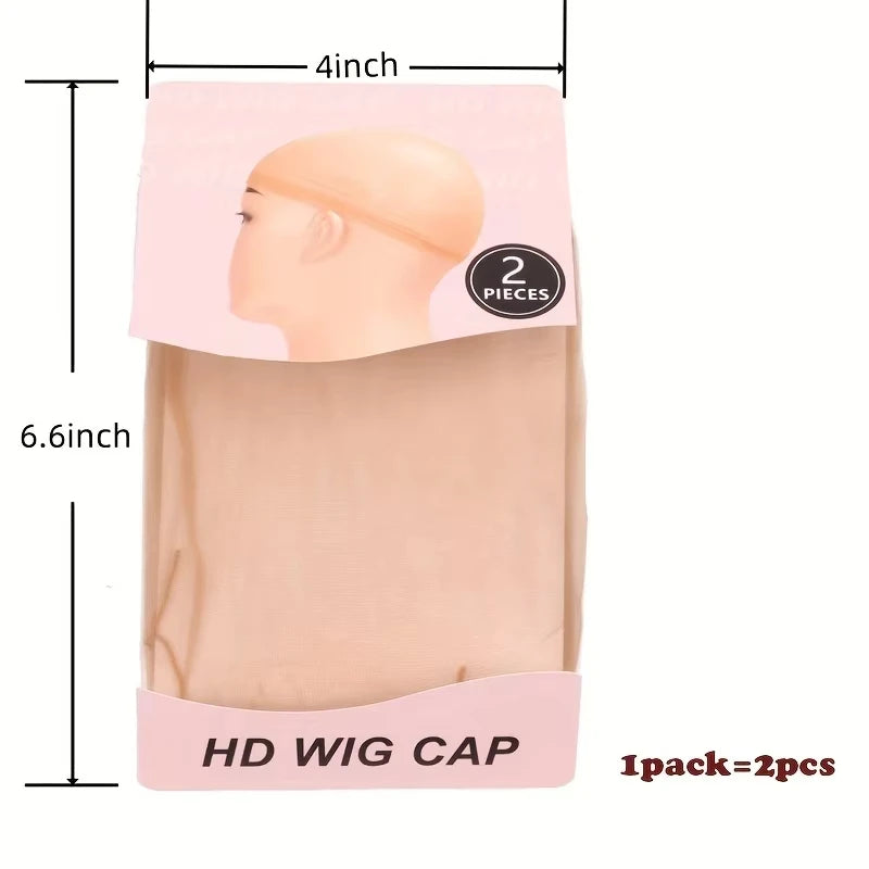 10 Pcs HD wig cap Transparent HD wig cap Stocking cap Transparent wig cap Thin nylon cap Lace side ladies wig accessories
