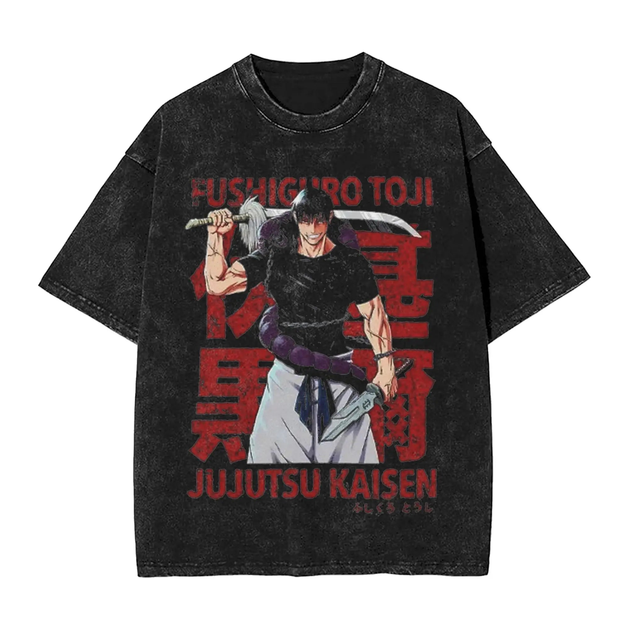 Suguru Geto anime girl dinner  Merch Washed T Shirt Men Women Streetwear Hip Hop T-Shirt Printed  Tee Shirt Cotton