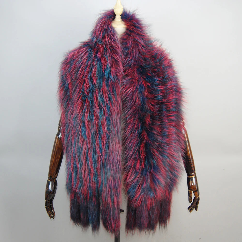 Hot Sale Genuine Fox Fur Shawl For Women Real Natural Fox Fur Female Capes And Wraps For Wedding Bride Winter Warm Outwear Scarf