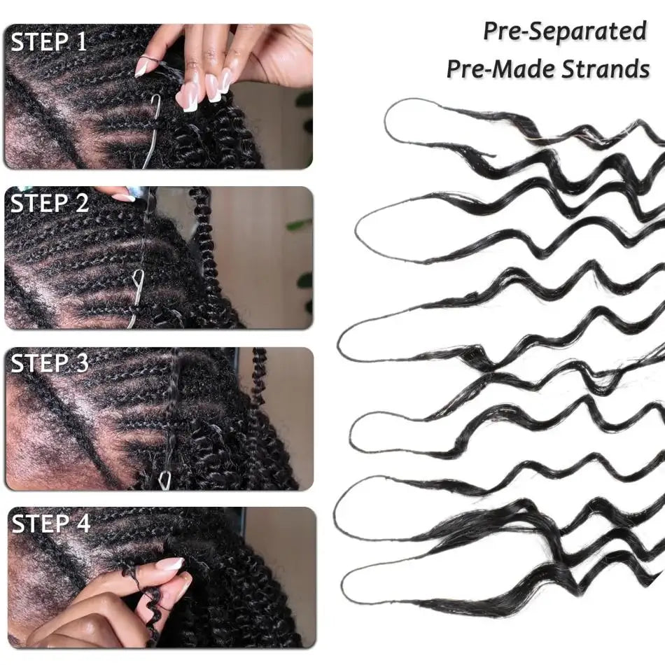 Deep Wave Crochet Human Hair Brazilian 12A Small Spirals Burmese Curly Bundles Virgin Feather Kinky Curly Hair Extension