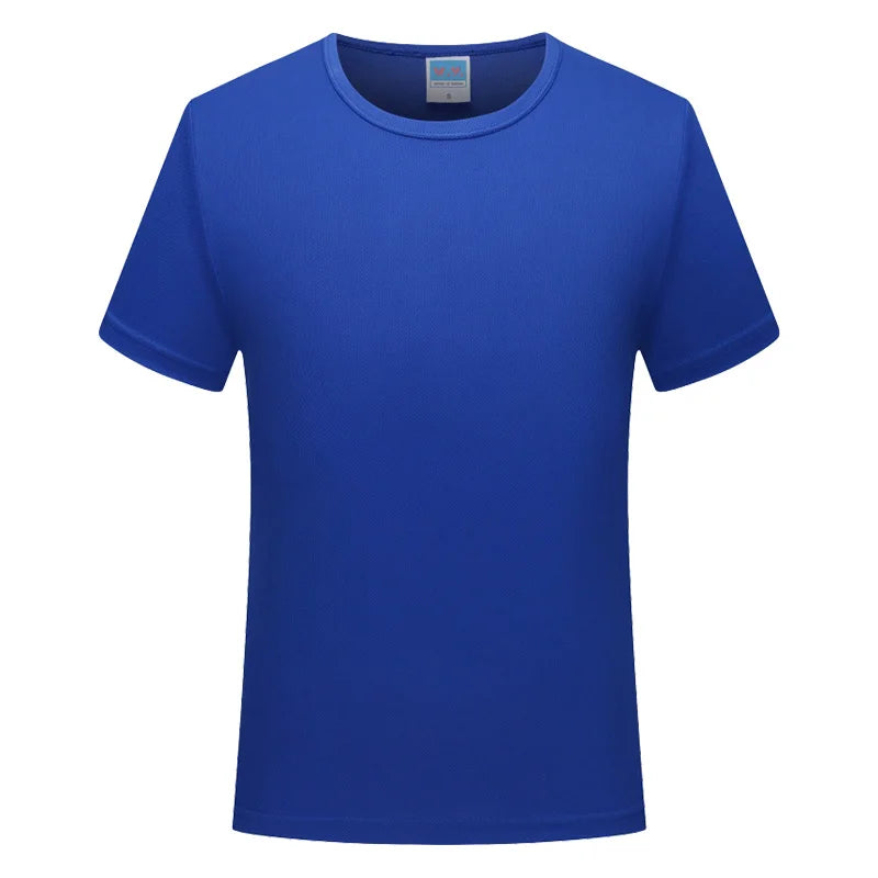 Quick-drying T-shirt  Breathable Round neck Top Solid Color Sports Men/Women Same Custom Printed Embroidery Print logo picture