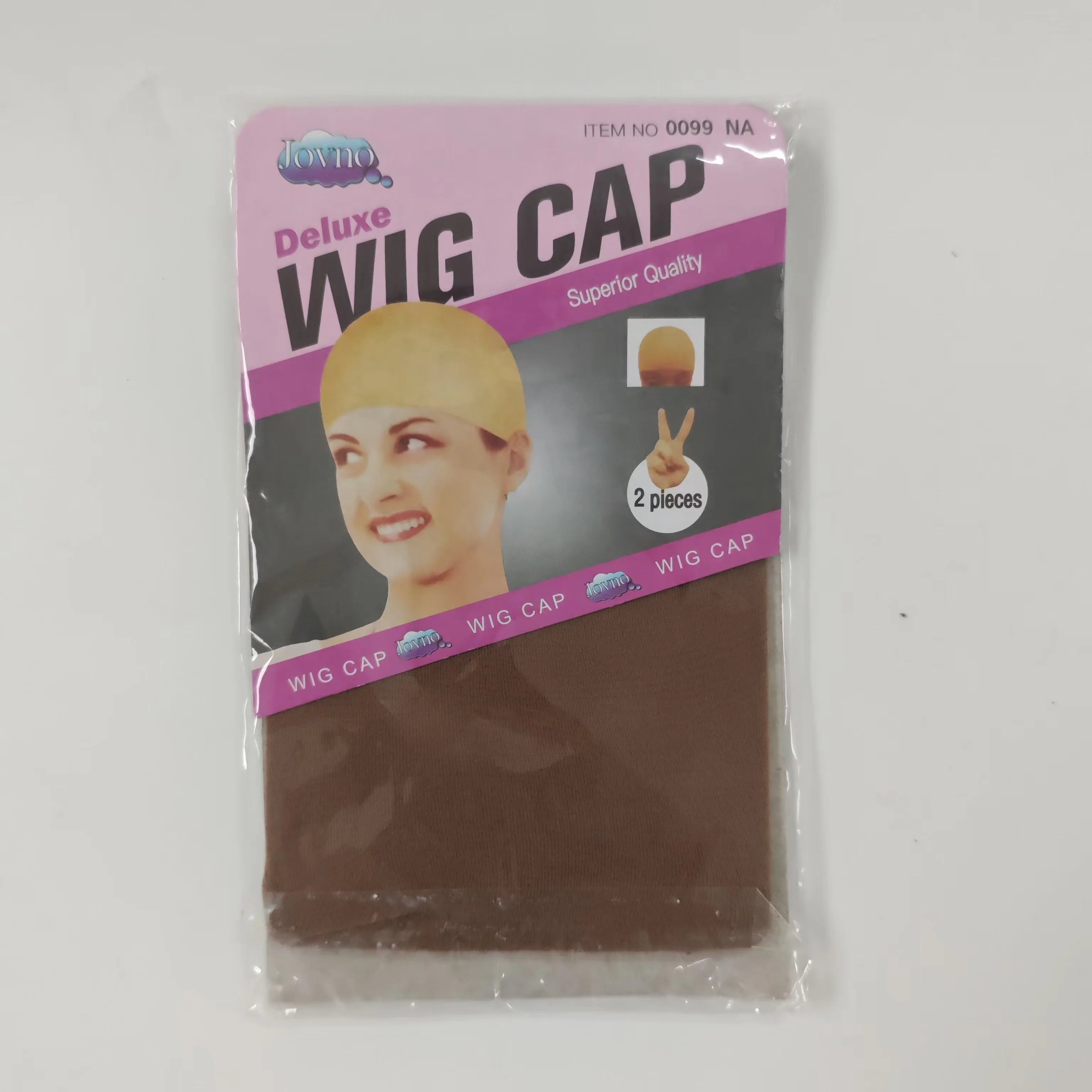 Vesta hair 2Pcs Black/Skin / Dark brown/  White Top Stocking Wig Cap Hair Net For WeaveHair Wig Nets
