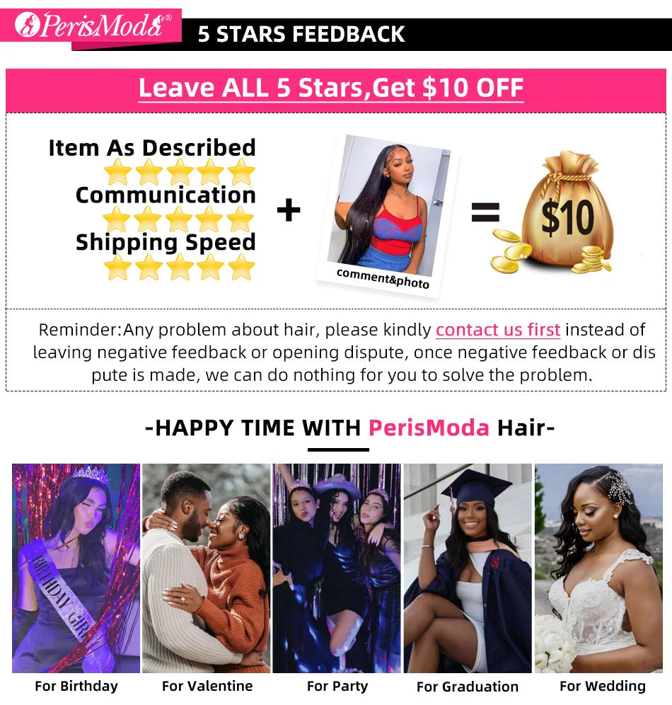 PerisModa Body Wave Human Hair Bundles With Closure 5x5 Transparent Lace 4×4 Brown Lace Brazilian Remy 12A Human Hair Extensions