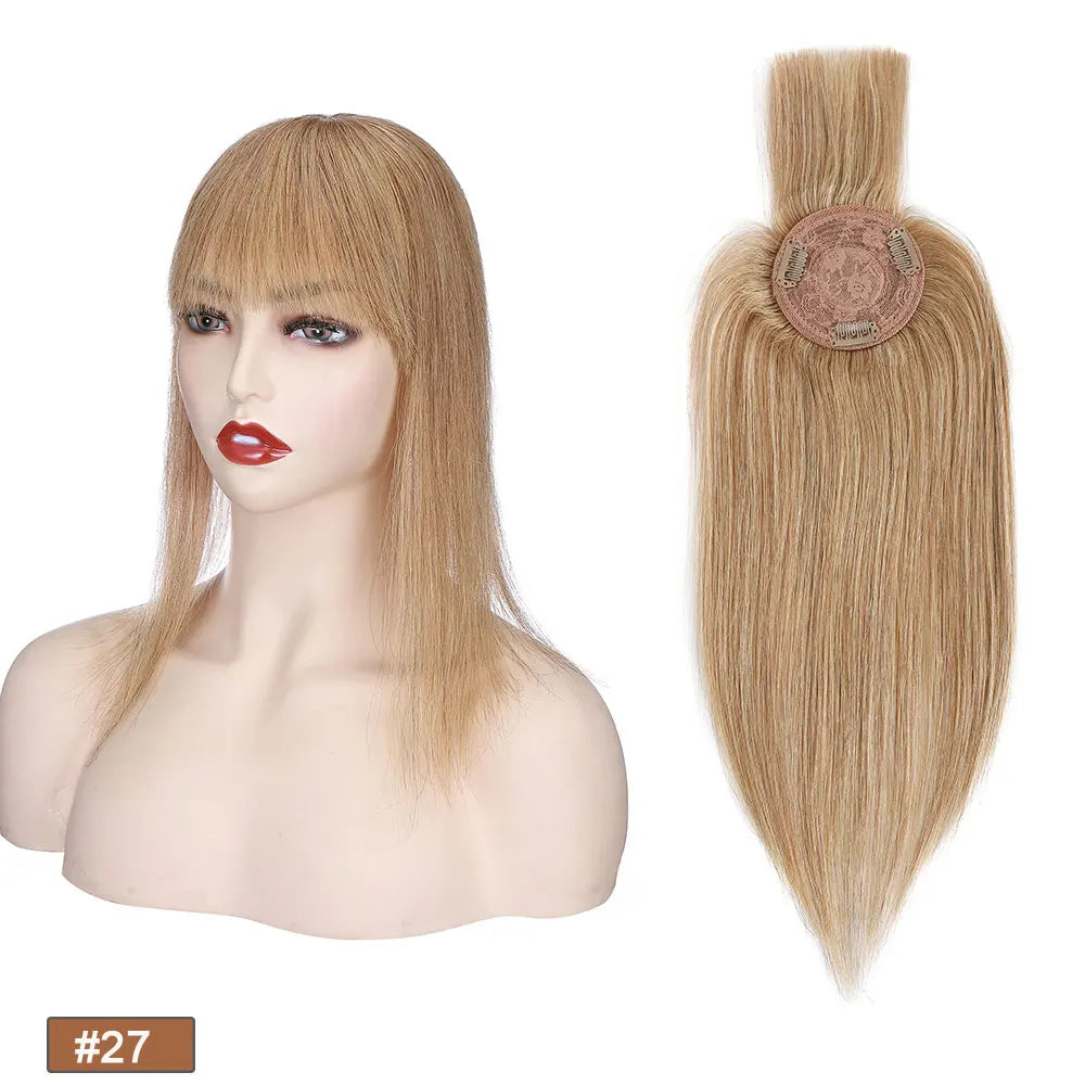 Rich Choices Women Topper 8.5x8.5cm Hair Toppers Natural Hair Clip In Wigs 100% Human Hair For Women Hairpiece