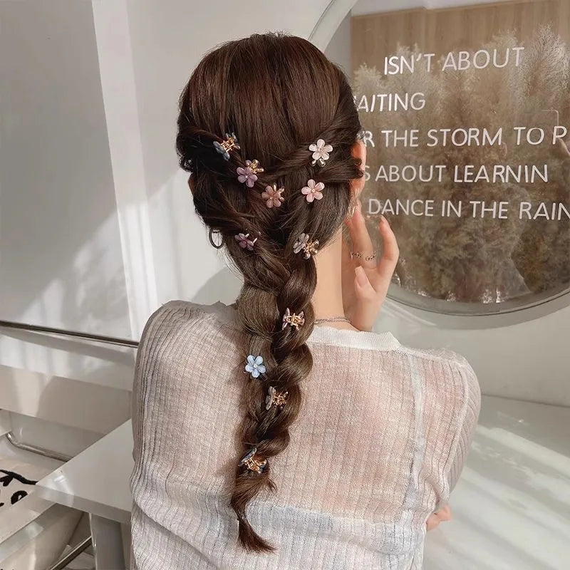 10pcs Super Fairy Flower Claw Clip Hair Clip Side Hair Root Girl Clip Hair Accessories Headwear,Hairpiece,Bangs,Shattered Hair