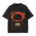 Akira Japanese Anime Washed T Shirt Hip Hop Vintage Washed T-Shirt Manga Graphic Men Women Cotton Clothing Short Sleeve Tees