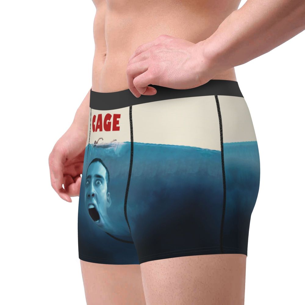 Custom Nicolas Cage Boxer Shorts For Homme 3D Printed Male Nic And His Girls Underwear Panties Briefs Breathbale Underpants