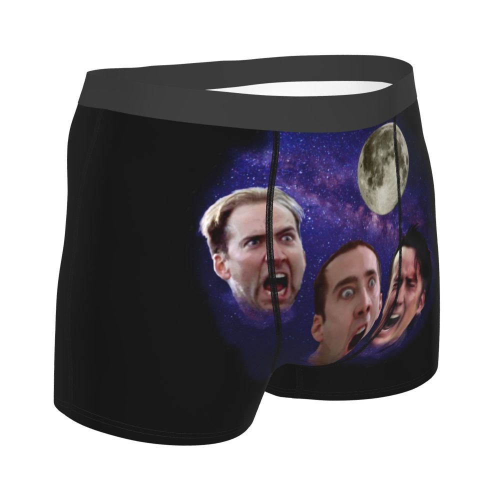 Custom Nicolas Cage Boxer Shorts For Homme 3D Printed Male Nic And His Girls Underwear Panties Briefs Breathbale Underpants