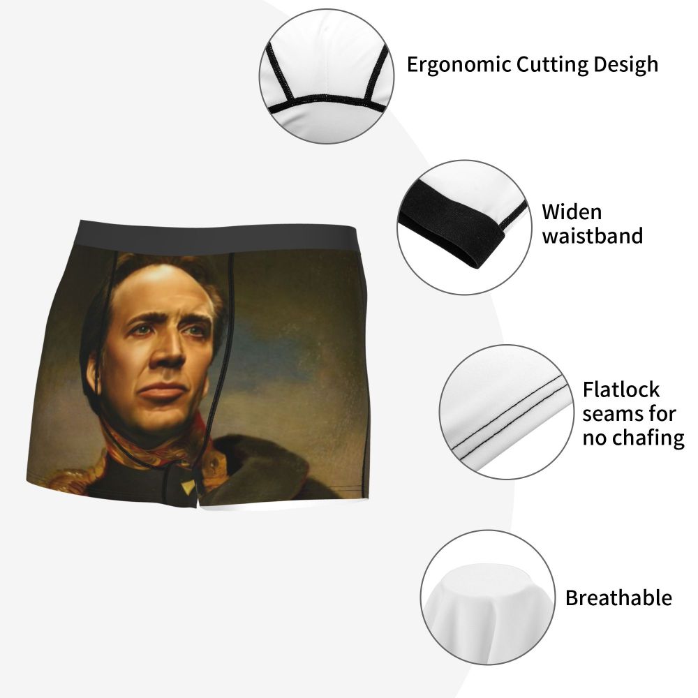 Custom Nicolas Cage Boxer Shorts For Homme 3D Printed Male Nic And His Girls Underwear Panties Briefs Breathbale Underpants