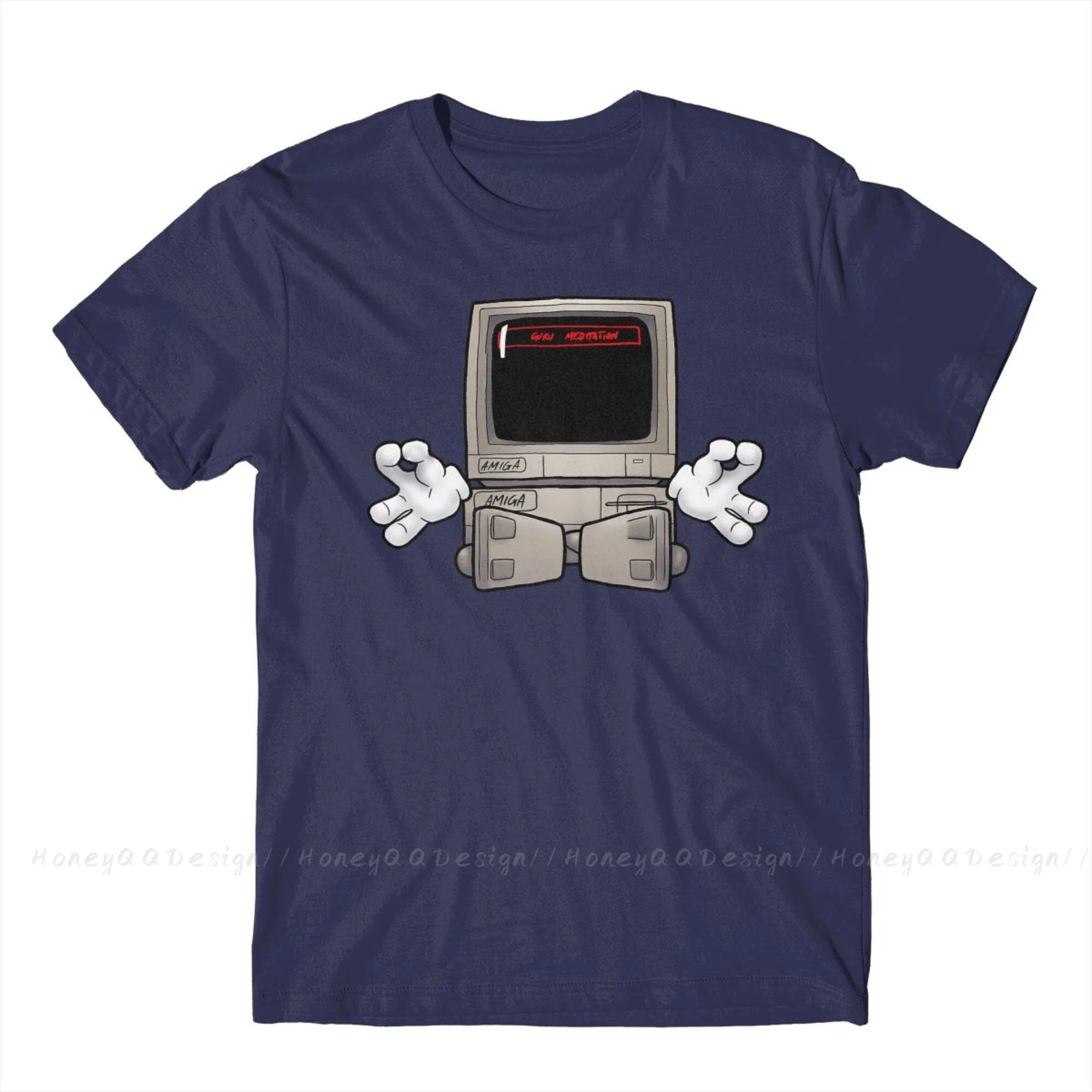 Top Quality Clothing Amiga 500 T-Shirt For Men Unisex Commodore Amiga Guru Meditation #2 Shirt Fashion Short Sleeve Oversize