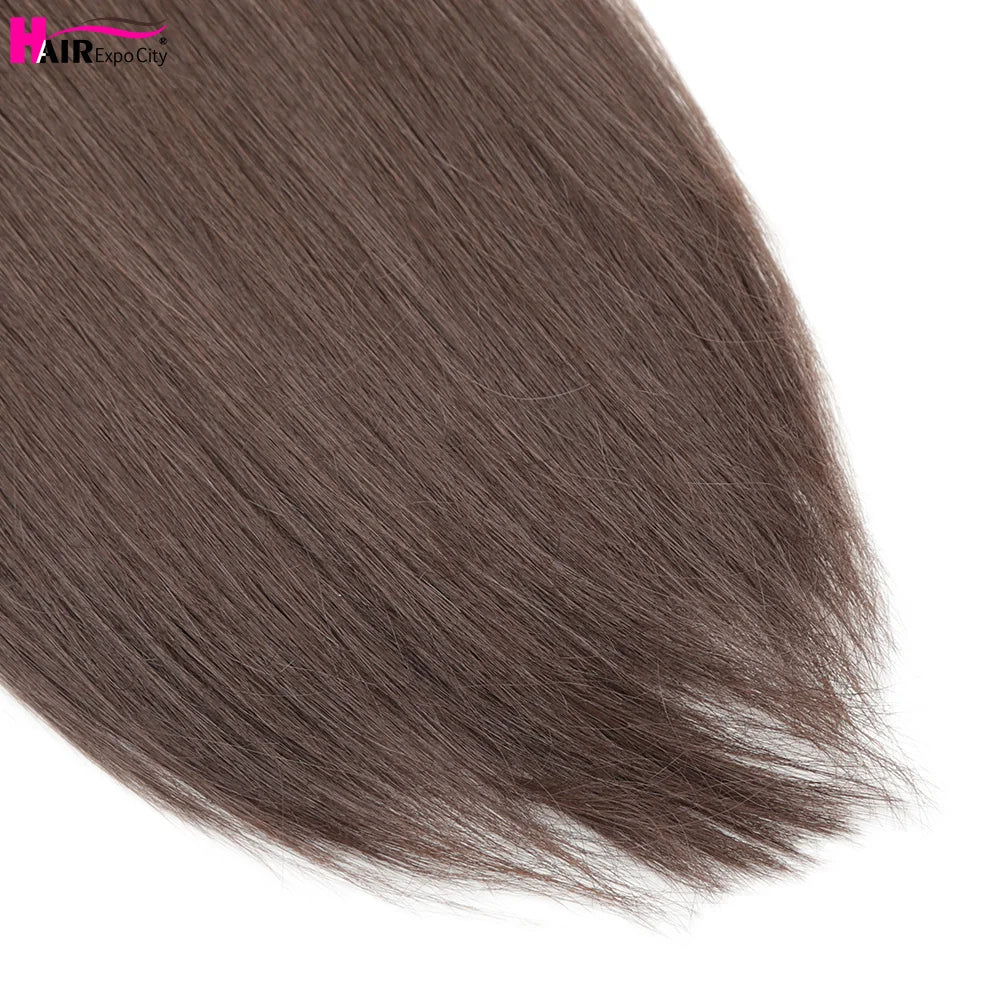 Straight Ponytail With Elastic Band 24"32" Synthetic Hair Ponytail Extensions 12Strands Women's Hairpieces False Tail For Women
