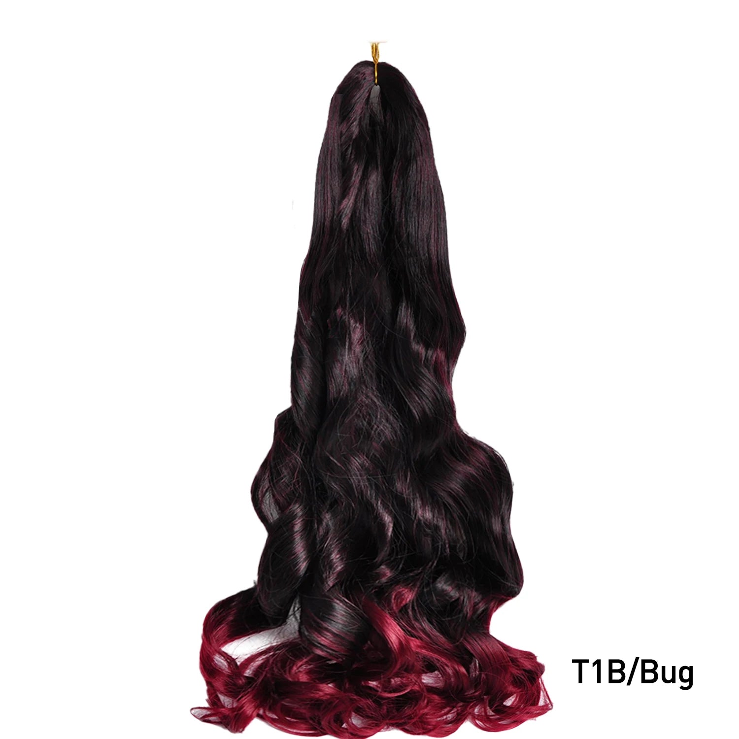 French Curls Braiding Hair Extensions 24Inch Synthetic Curl Hair Loose Wave Spiral Curl Crochet Hair Braids For Black Women