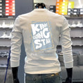 Autumn Men Graphic Sweatshirts Hoodied Printed Long Sleeve T-shirt Harajuku Cotton Hip hop Tees Sports Top Men Clothing 2024