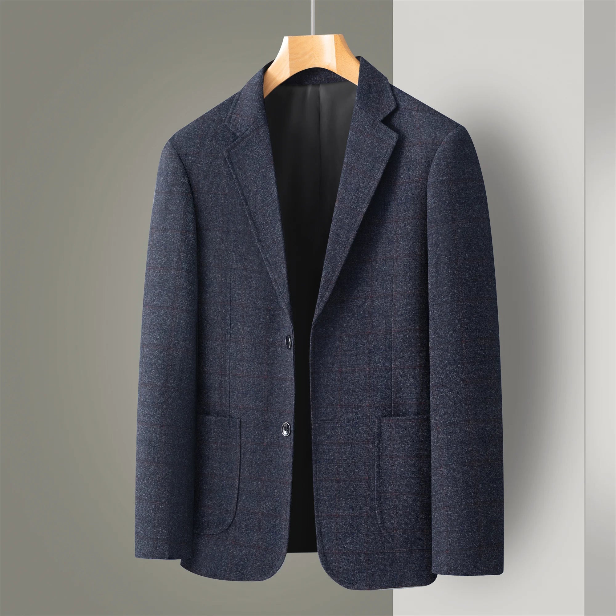 Middle-Aged Men's Business Casual Suit Father's Day Gift Wedding Formal Lightweight Suit Men's 35-60 Years Old Large Size Thin Top Men's Middle-Aged and Elderly Jacket