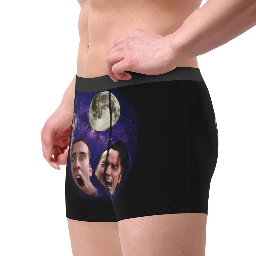 Custom Nicolas Cage Boxer Shorts For Homme 3D Printed Male Nic And His Girls Underwear Panties Briefs Breathbale Underpants