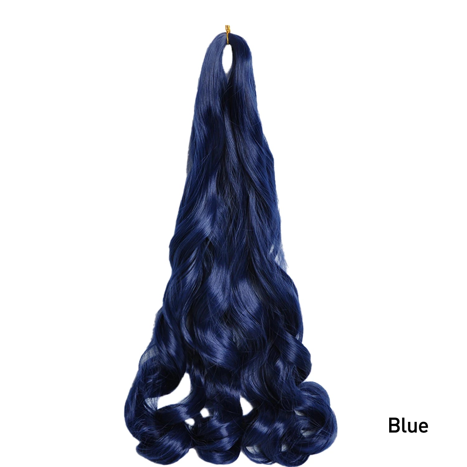 French Curly Crochet Braiding Hair Synthetic Loose Wave Ombre Braids Hair for Women Spiral Curls Pre Stretched Hair Extensions