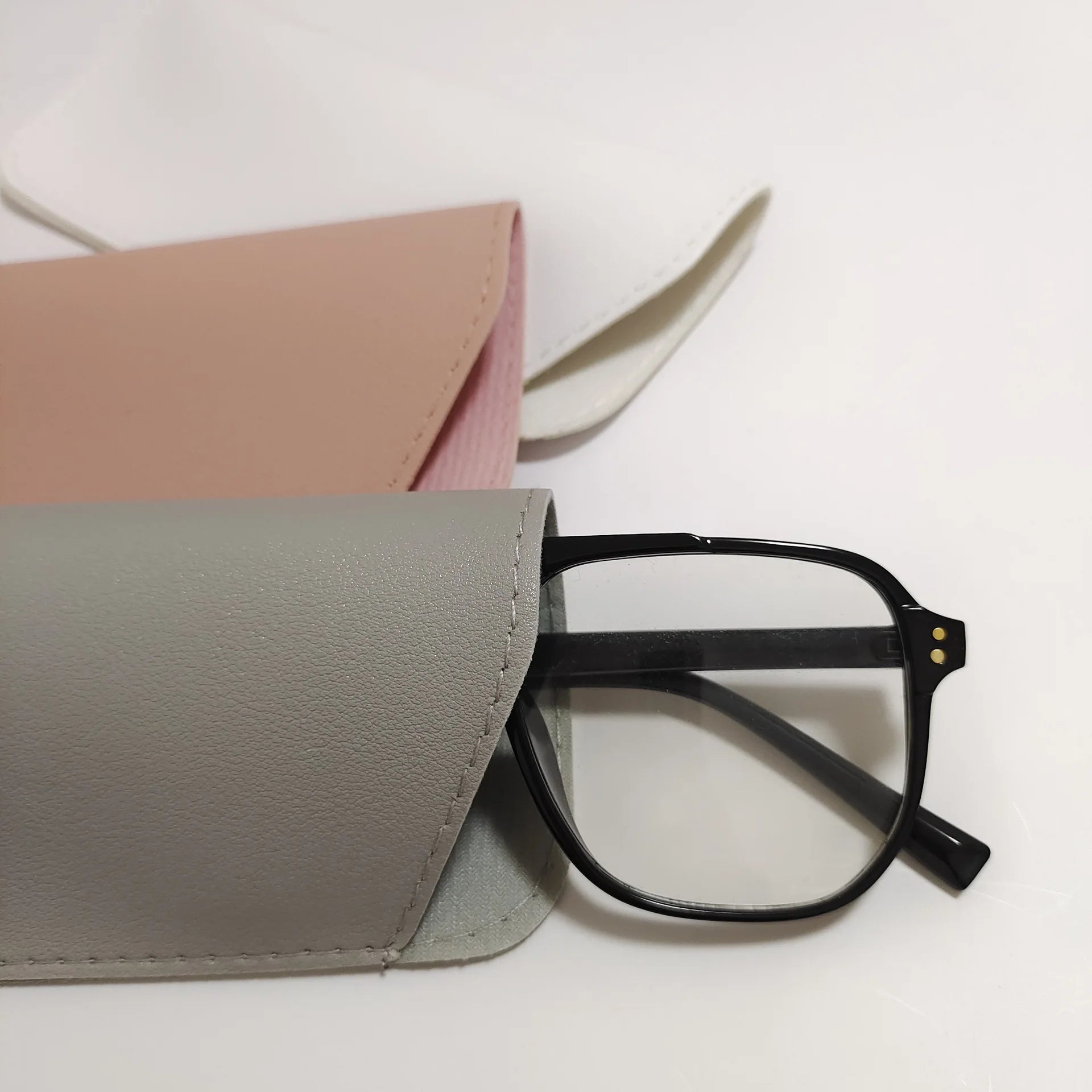 Glasses Case Soft Case Eyeglasses Holder Eyewear Pouch Portable Spectacle Case For Travel Storage Eyewear