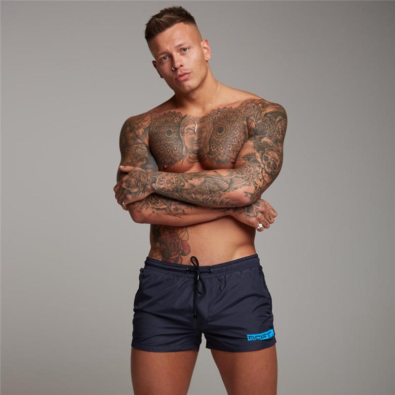 Men's Sports Running Fitness Casual Three-quarter Pants Summer Breathable Quick Dry Shorts Gym Bodybuilding Muscle Sweatpants