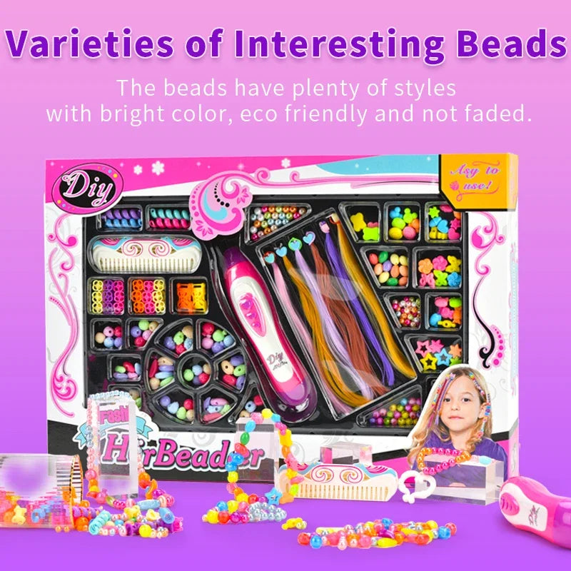 Braiding DIY Hairstyle Tool Electric Automatic Hair Braider Twist Braider Machine Weave Roller Hairstyle Machine Set Child Gift