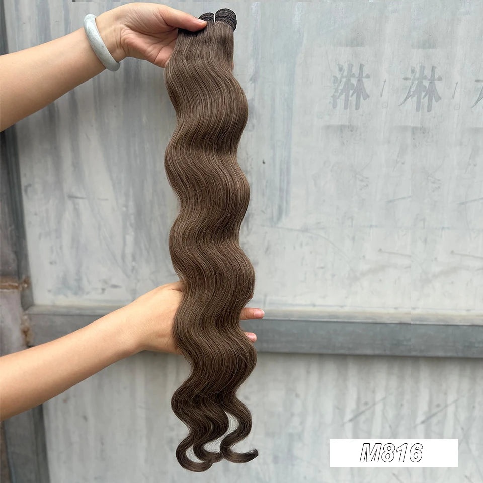30Inches 200grams Orange Light Brown 12# M888# Body Wave Hair Weave Bundles Blond 27/613 White High Temperature Synthetic Hair