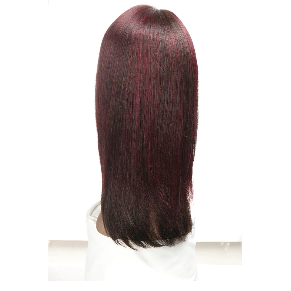Sleek Highlight Lace Front Wig For Women 13x4 Lace Front Brazilian Hair Wigs Straight Colored Lace Wigs 18 Inch Long Lace Wigs