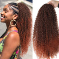 DUTRIEUX Drawstring Ponytail Deep Curly  Synthetic Clip Ponytail Extension Protective Afro Kinky Curly Hair Pieces for Women