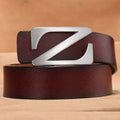 New Retro Smooth Buckle Belt Men's Oversized Leather Pure Cowhide Letter Belt Designer Belts Men High Quality