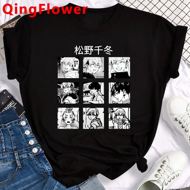 Hot Japanese Anime Tokyo Revengers T Shirt Men Chifuyu Matsuno Graphic Tees Anime T-shirt Unisex Summer Tops Tshirt Male