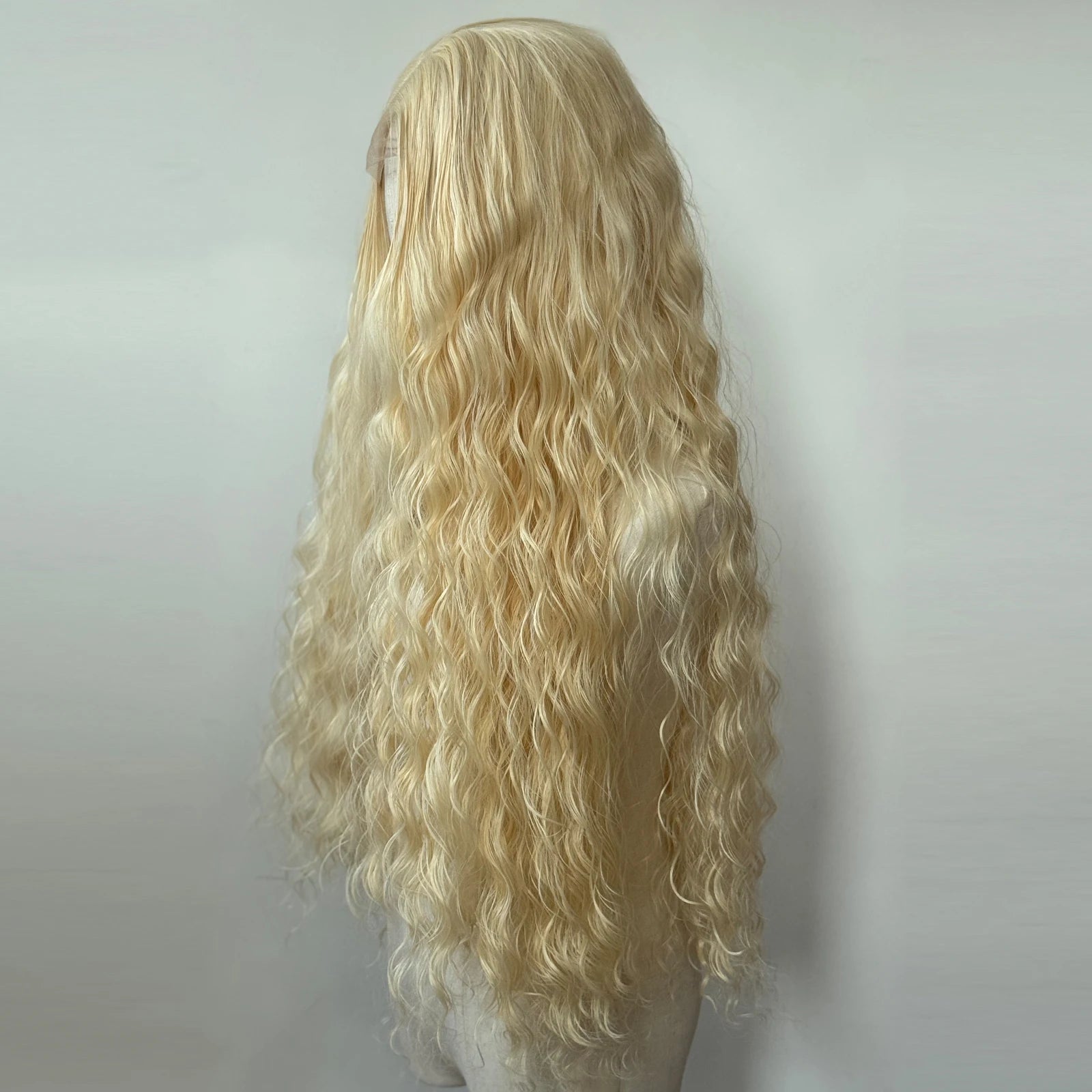 #613 Blonde Wig Synthetic Lace Front Wig Long Loose Wave Lace Front Synthetic Wig Pre Plucked Heat Resistant Fiber Hair
