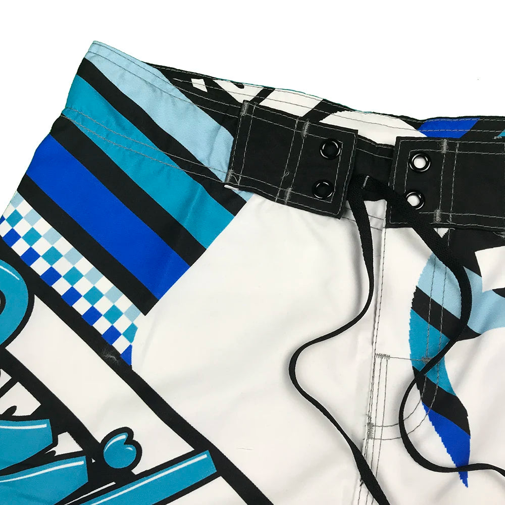 Quick Drying Beach Shorts for Men Surf Beach Shorts Fast Dry Swim Trunks with Bermuda, Fitness Muscle Short Pants, Summer, New,