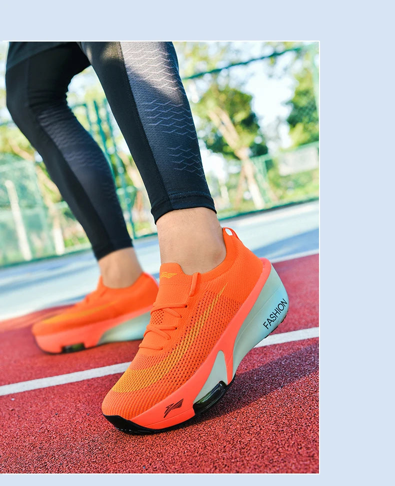 Air cushion Running Shoes Speciality Marathon Men Sports Breathable Lightweight Women's Comfortable Athletic Nonskid Sneakers