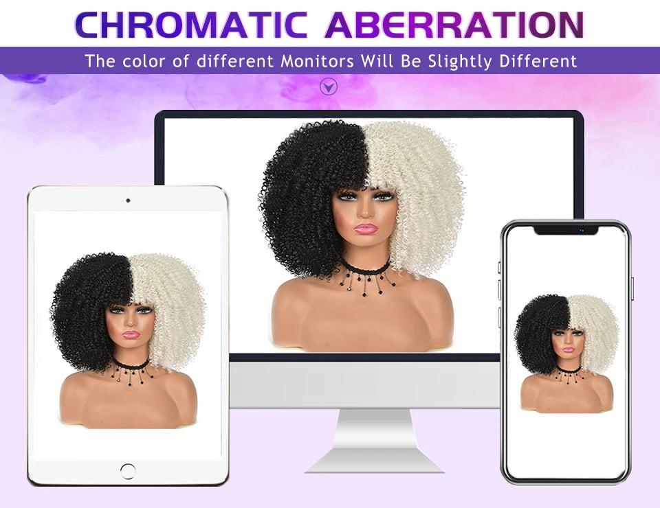 Kinky Straight Lace Front Wig T-Part 28Inch Synthetic 13x5x1 Long Lace Wigs Afro Yaki Straight Wigs Ombre Brown For Black Women