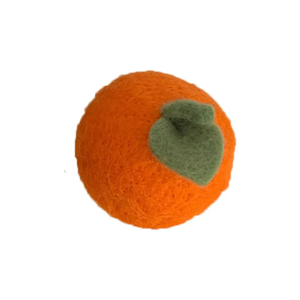Simulation Food Hairpins Cute Orange Hair Clips Barrettes Peach Hairpins Children Woolen Fruits Duckbill Clips  For Women
