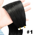 Remy Straight Tape In Hair Extensions Brown Invisible Blonde Virgin Skin Weft 100 Human Hair Extension 24 26 inch For Women