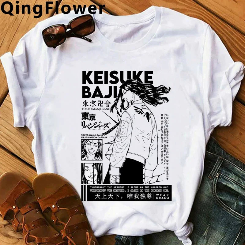 Hot Japanese Anime Tokyo Revengers T Shirt Men Chifuyu Matsuno Graphic Tees Anime T-shirt Unisex Summer Tops Tshirt Male