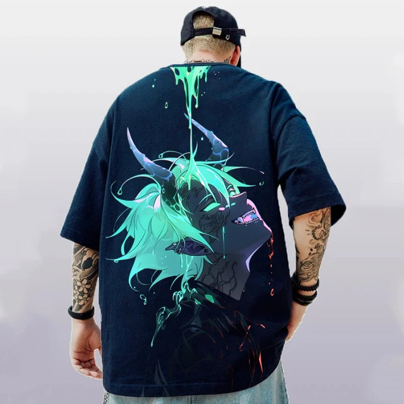 New 3d Pretty Girl Print Short Sleeve Tee For Men Summer Men's T-Shirts Casual Man Clothes Street Hip Hop Pullover Oversized Top