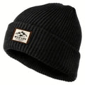 Warm Knitted Hat Jacquard Stripe Ear Protection Warm Trendy Casual Hat
