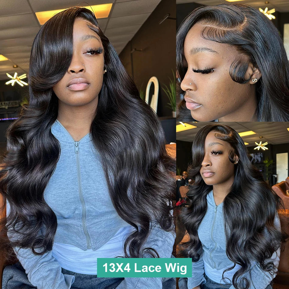 30 36 Inch Body Wave 13x6 Hd Transparent Lace Frontal Wig 13x4 Lace Front Human Hair Wig 360 Brazilian PrePlucked Wigs For Women