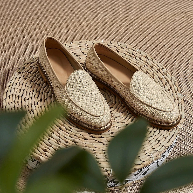 British Style Men Cow Suede Leather Loafers Classic Outdoor Walking Shoes Fashion Genuine Leather Slip-on Flats Soft Man Loafers