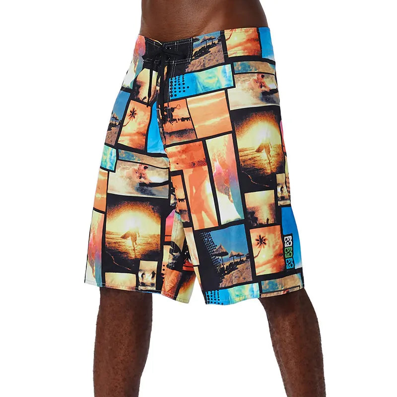 Quick Drying Beach Shorts for Men Surf Beach Shorts Fast Dry Swim Trunks with Bermuda, Fitness Muscle Short Pants, Summer, New,